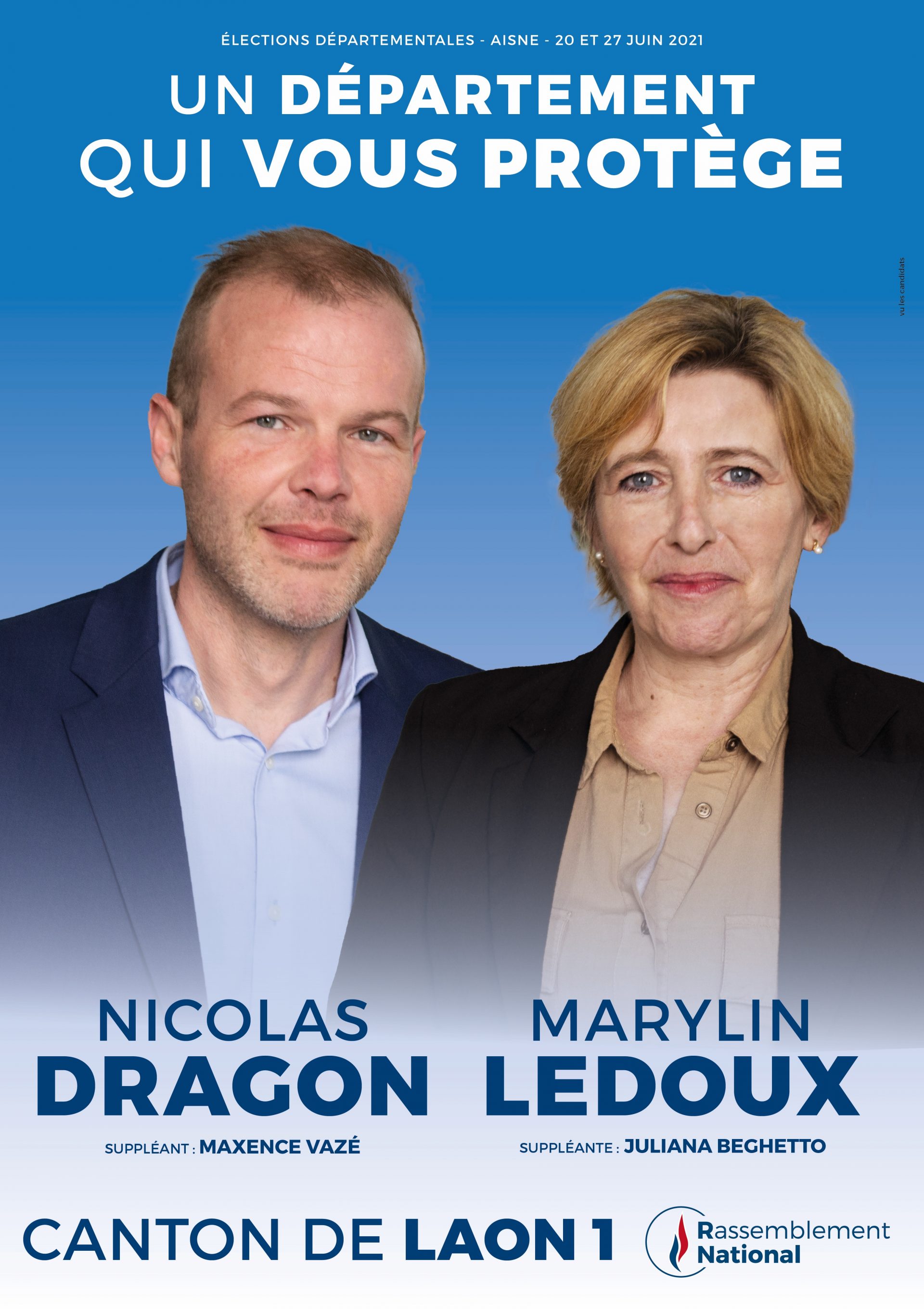 Départementales 2021 Aisne Nicolas Dragon candidat sur le Canton de